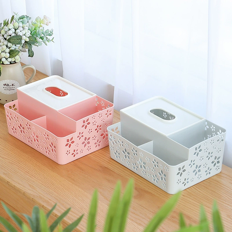 Universal table facial towelettes, wipes, remote control, storage box