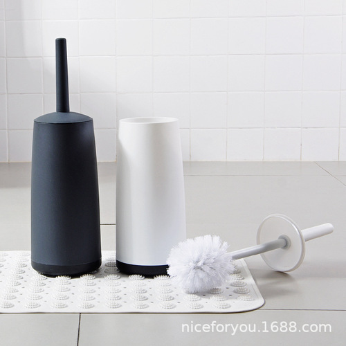 Toilet Brush Wholesale Household Cleaning Brush Plastic Japanese Modern Simple Toilet Brush with Base Bathroom No Dead Angle