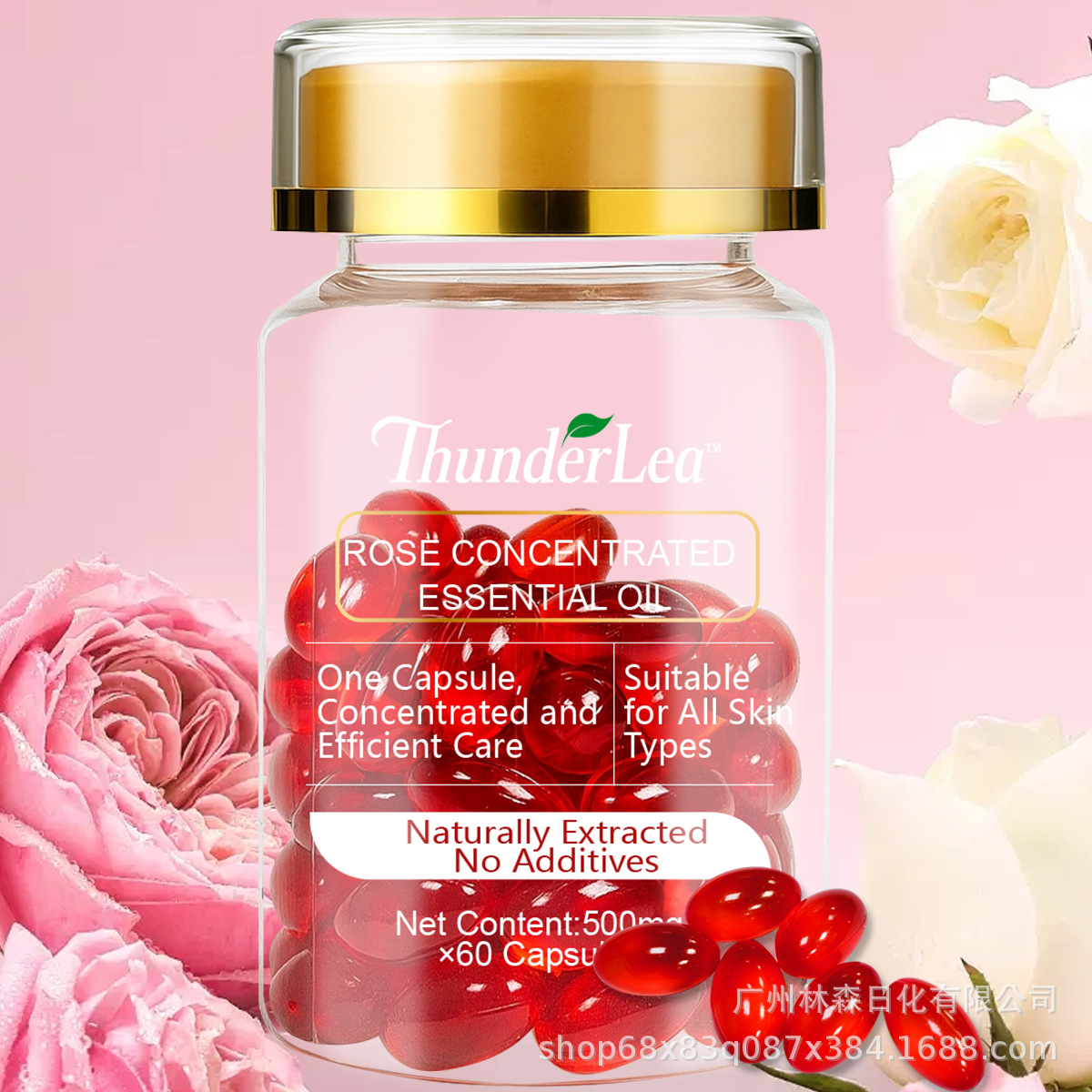 Oil contains rose