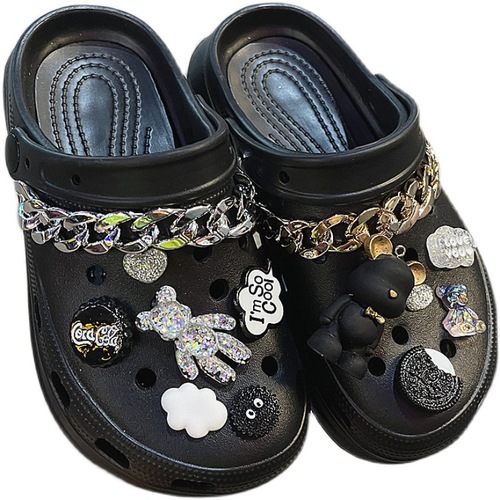 Suitable for clogs diy accessories shoe buckles decorative buckles shoe flower accessories cute slippers shoes shoelace buckles