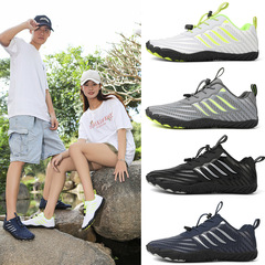 跨境2024新款戶外溯溪鞋五指徒步鞋男登山鞋亞馬遜越野防滑耐磨款