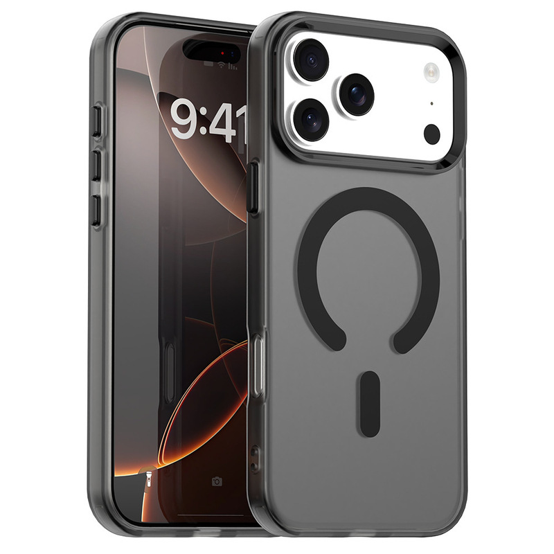 糖果色磁吸适用iPhone17手机壳苹果17ProMax磨砂半透明肤感保护套|undefined