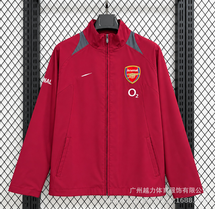 Chaqueta Bordada retro de manga larga y gruesa Manchester United Barcelona Inglaterra Brasil Real Madrid Liverpool image 16