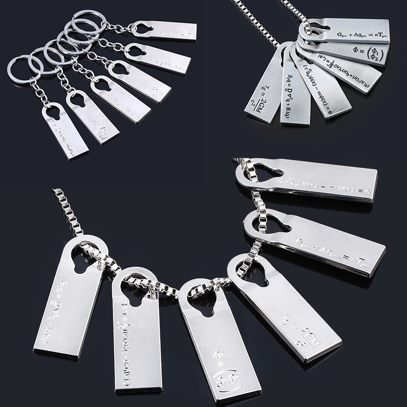 Death stranded necklace keychain Norman Redus letter symbol chemical physical equation pendant pendant
