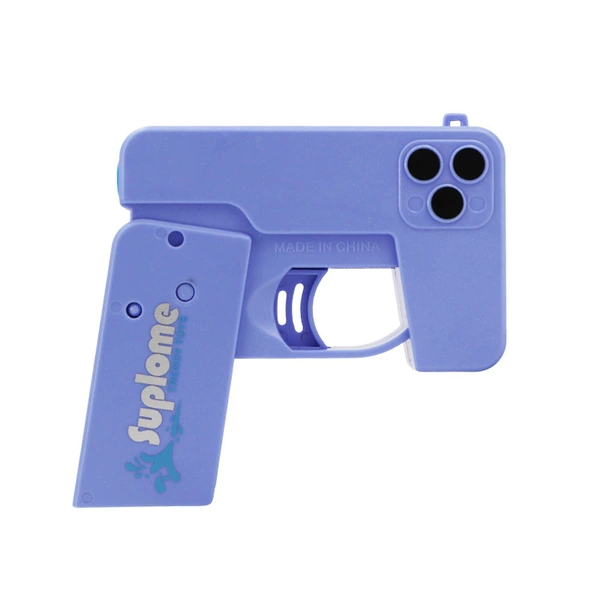 Folding blue water gun