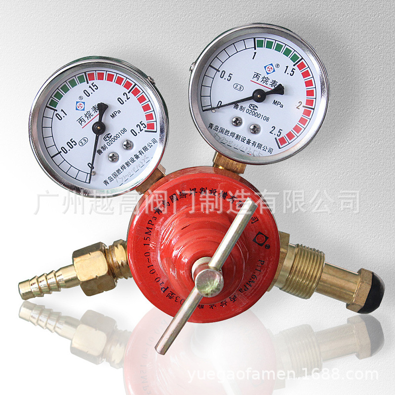 青岛国胜焊割设备有限公司YQW-03-VIII丙烷表减压器煤气液化气表