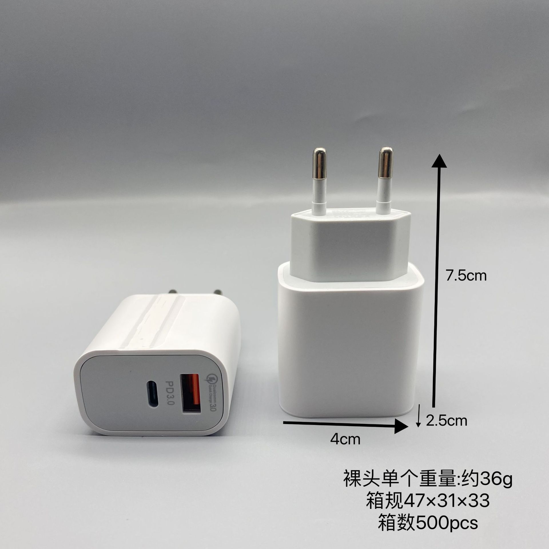 Transfronterizo PD20W carga rápida para Apple cargador conjunto A + C cargador de doble puerto Europa, Estados Unidos, Australia, Reino Unido al por mayor