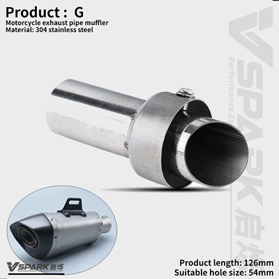 Muffler 51Mm60Mm Noise Reduction | Motorcycle exhaust pipe - style-7-big-head-silencer