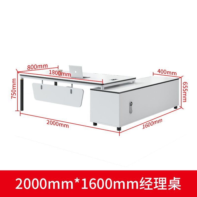 Mesa de oficina blanca mesa de finanzas simple muebles de oficina modernos mesas y sillas de oficina combinación gerente general mesa jefe