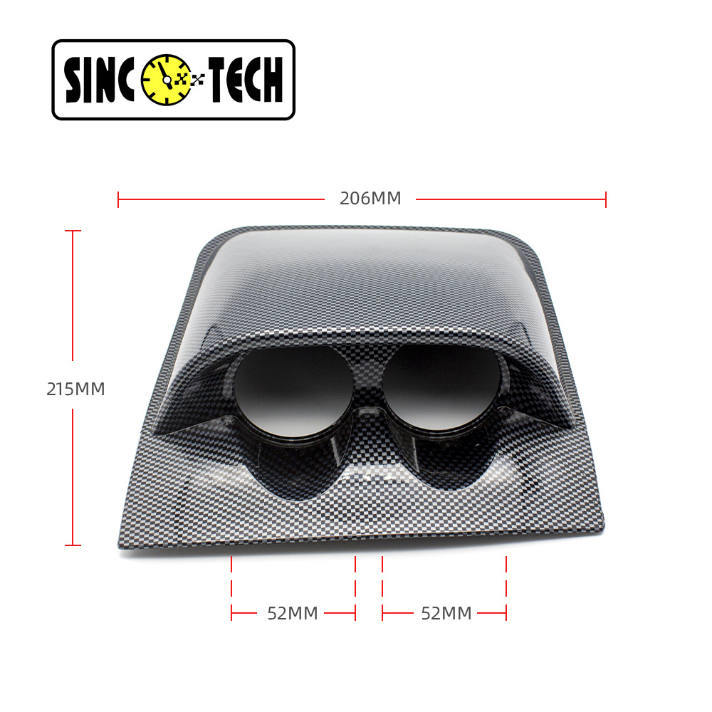Car Instrument Modification Universal Single Hole Double Hole Three Hole Instrument Frame 52mm Triple Instrument Holder Instrument Cover