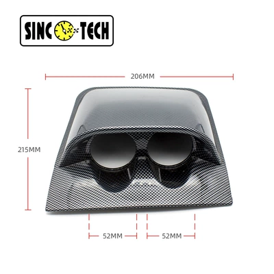 52mm Triple Instrument Holder Instrument — Other Car Modifications - 52mm-double-carbon-pattern