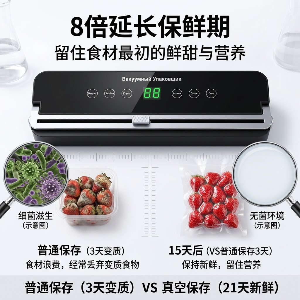 Vacuum sealing machine food preservation lock fresh design