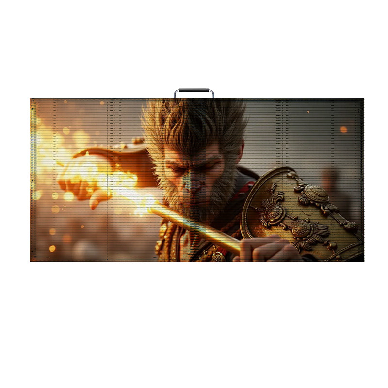 Pantalla transparente LED P3.91 Pantalla de ventana transparente de alta definición a prueba de agua Pantalla de hielo de barra interior Pantalla grande de vidrio