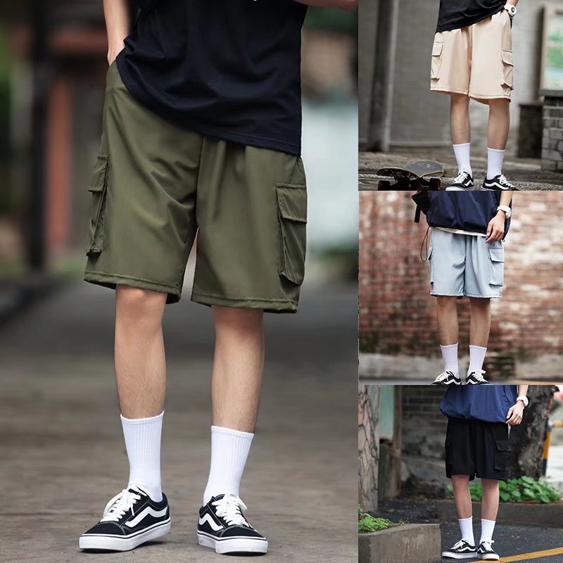 2022 Summer Casual Shorts Men's Large Size Loose Straight Pants Japanese Fashionable Men's Outdoor Overalls 2022 Summer Casual Shorts Men's Large Size Loose Straight Pants Japanese Fashionable Men's Outdoor Overalls