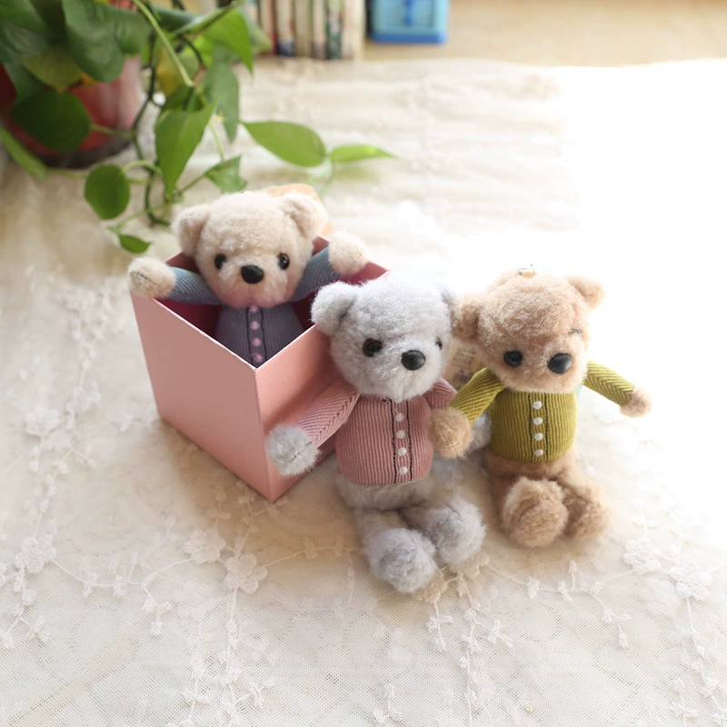 Плюшевый брелок, кукла, рюкзак, подвеска, аксессуар для мужчин и женщин, Южная Корея, с маленькими медведями