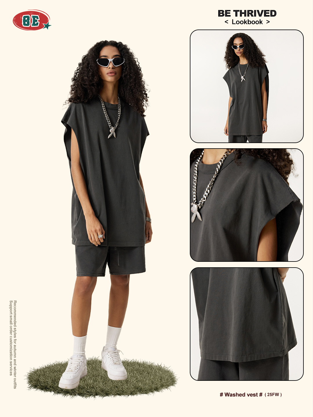 Be Hombres| 2025 verano Europa y Estados Unidos comercio exterior transfronterizo camiseta deportiva relajada acondicionamiento físico camiseta de hombro sin mangas chaleco hombre