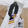 Su Mingyu Star in the same long scarf female spring and autumn ribbon tie bag simulation silk small scarf narrow silk scarf wholesale