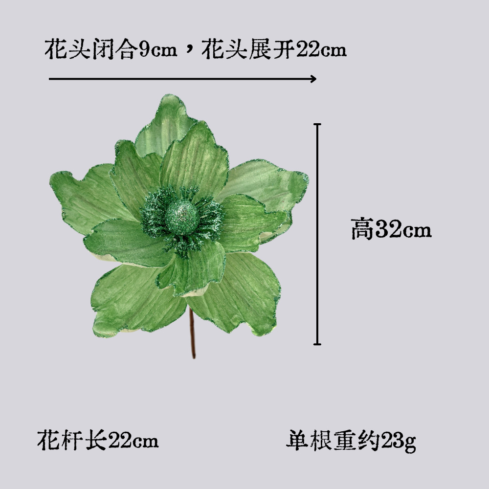 Flores artificiales de Navidad Decoraciones navideñas Flores decorativas Creativas Pequeñas decoraciones Colgante Escena Diy Decoración Estilo ins