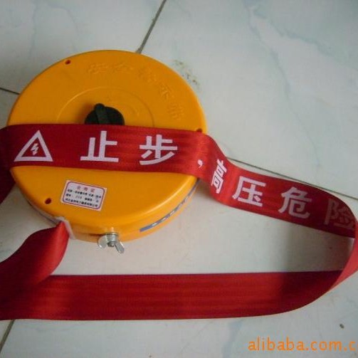 电力施工用警示带/荧光字体警示带帆布警示带 电力安全警示带50