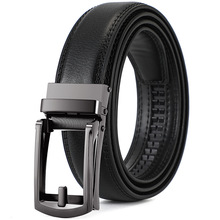 新款外贸热销男士真皮带二层牛皮商务假针扣时尚高档腰带厂家直销