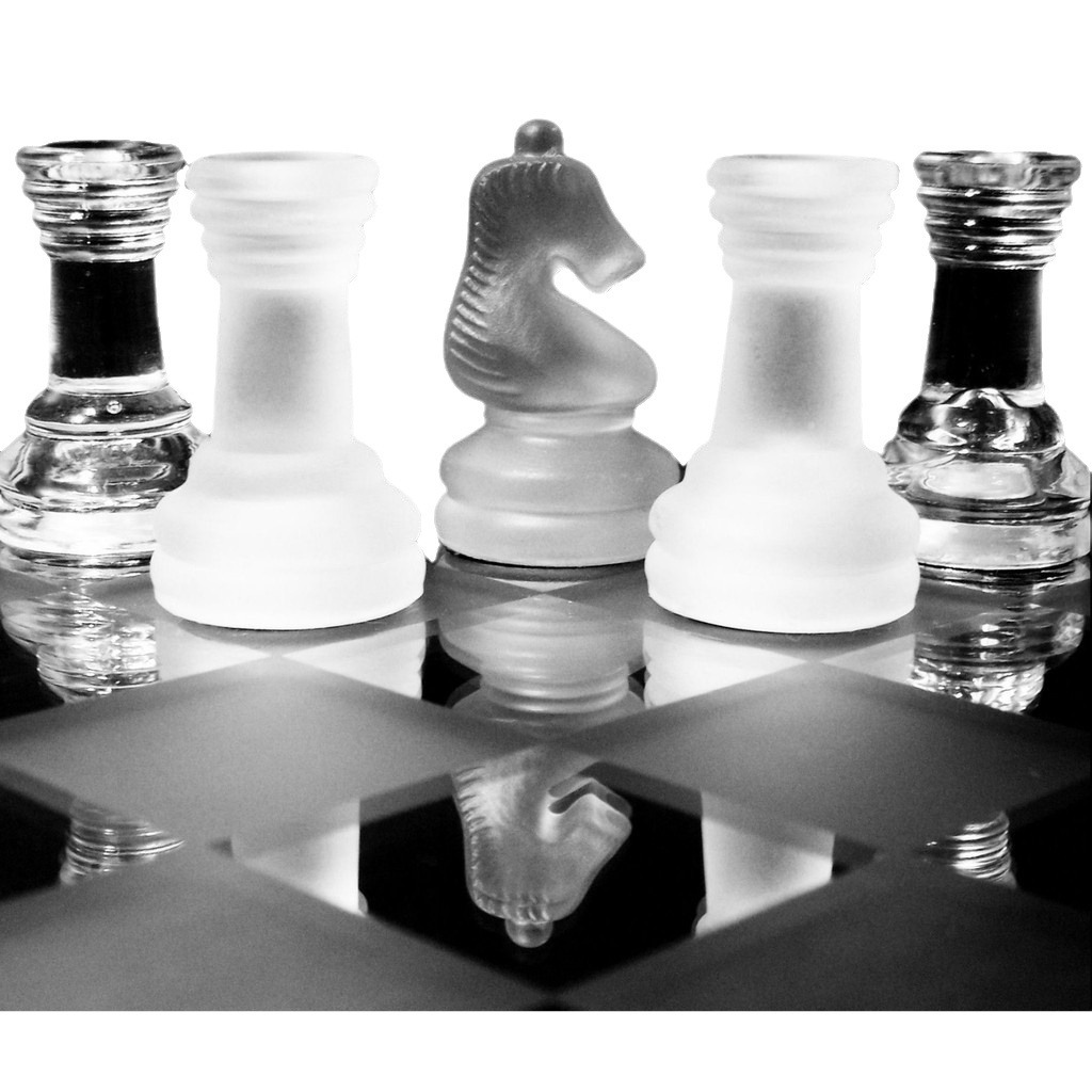 Venta al por mayor vidrio ajedrez 25*25cm ajedrez de vidrio grande y mediano tamaño pequeño