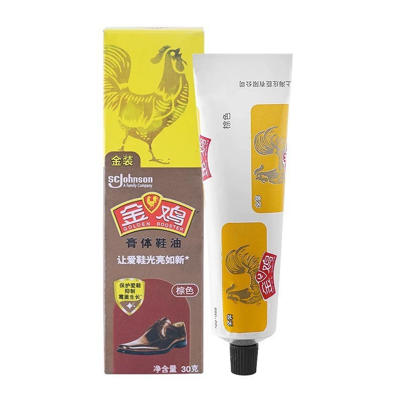 Аутентичный лак для обуви Golden Rooster Черный Коричневый Бесцветная нейтральная паста Для ухода за кожей и ухода за кожей Масляная щетка Производитель лака для обуви