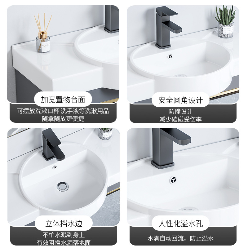 gabinete de baño tipo pared tipo casa pequeña combinación cerámica lavabo transfronterizo lavabo simple lavabo lavabo pequeño tamaño lavabo