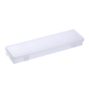 Customized Student Transparent Multifunctional Stationery Box Paint Storage Plastic Box Creative Pencil Box Wholesale Printable Logo