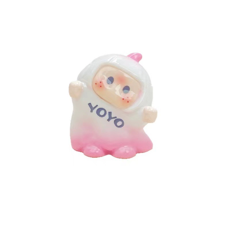 实色渐变YOYO可爱地摊小商品网红萌粒diy树脂饰品配件车载摆件ins|undefined