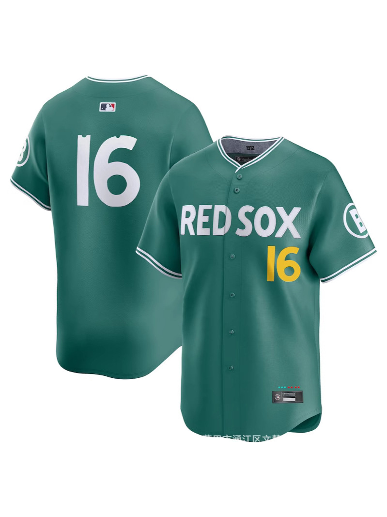 Cross-border foreign trade 2025 Red Sox Green City Connection limited edition baseballs, numbers 2, 11, 16, 34 in stock