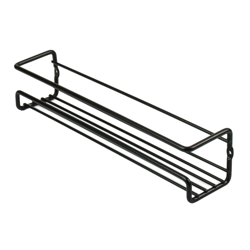 Μεταλλικό ράφι κουζίνας χωρίς τρύπες Απλή επιτοίχια κρεμαστή βάση αποθήκευσης μπαχαρικών για οικιακή χρήση Ράφι αποστράγγισης μπαχαρικών_voghion.com