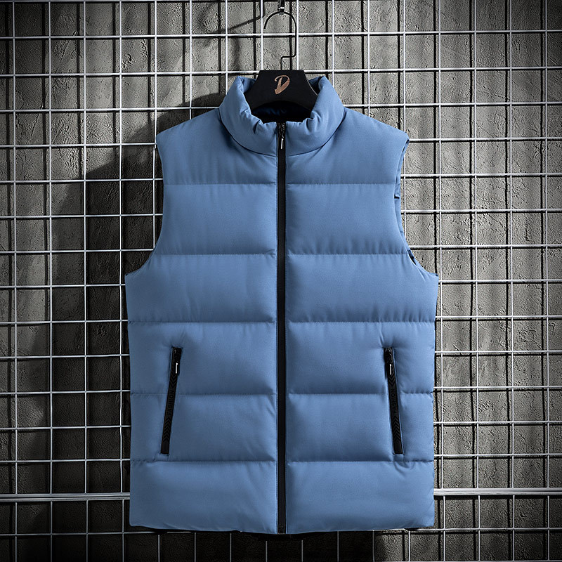 Chaleco de los hombres Otoño e Invierno ligero moda sin mangas chaleco nuevo chaleco exterior abrigo chaleco solapa