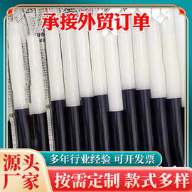 厂家供应双色长条杆蜡烛环保金属漆工艺蜡烛 金属漆圣诞套装蜡烛