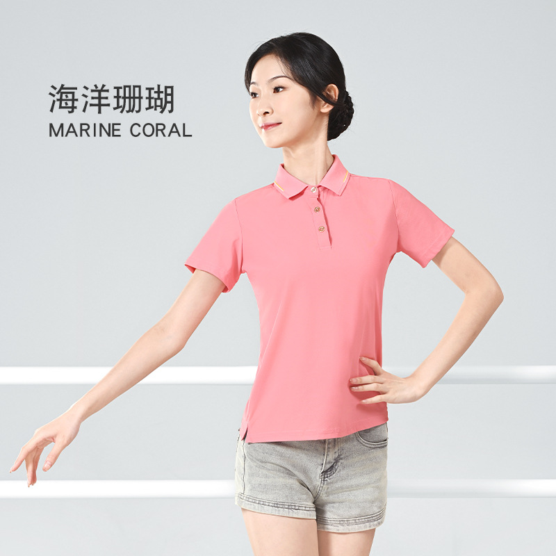 Ropa de trabajo de la empresa Publicidad camisa de polo ropa de trabajo de impresión LOGO ropa camiseta solapa manga corta Camiseta top