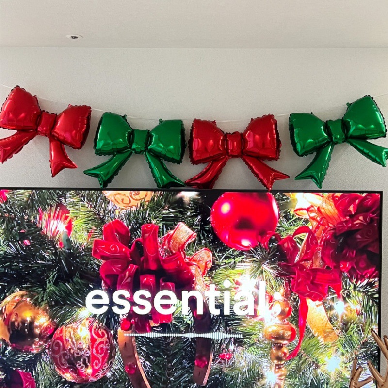 Navidad mini arco de película de aluminio globos paquete de decoración de fotos en línea accesorios de fondo restaurante cafetería