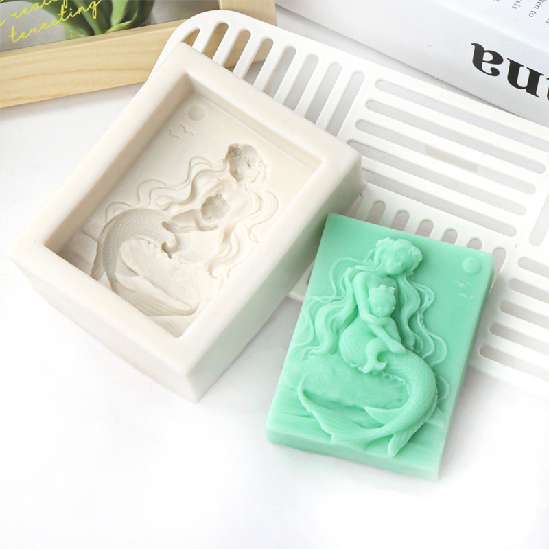 平面硅胶浮雕美人鱼手工皂模具 (17).jpg