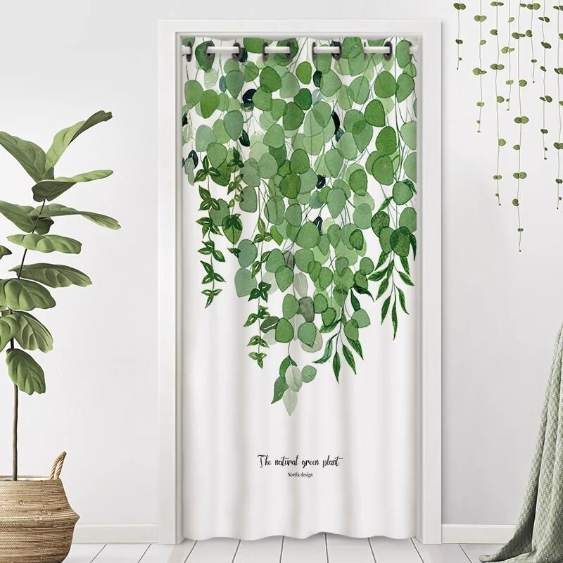 Air Conditioning Door Curtain, Partition Curtain, Wind-Blocking, No-Drill Installation for Home Use, Bedroom, Room, Bathroom, Toilet, Full Blackout Curtain