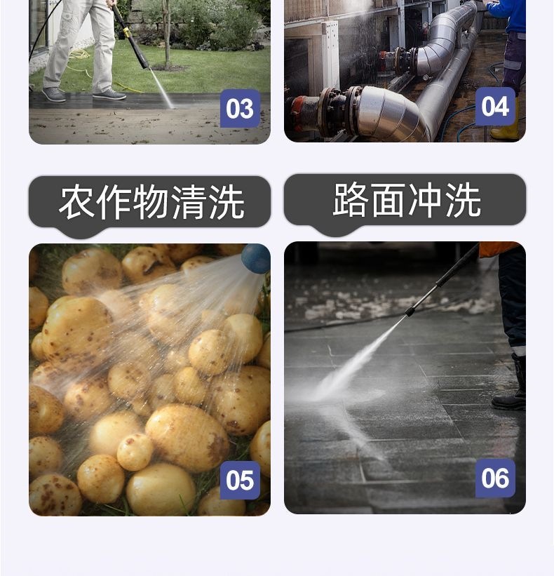 [Giulong Black Cat] High-Pressure Car Washing Machine 220V Household Cleaning Machine High-Power Farm Cleaning and Car Washing Pump