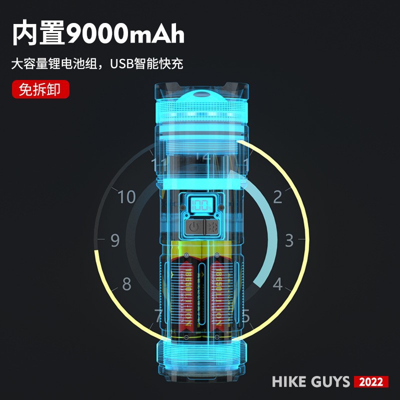 Venta caliente fuerte luz de largo alcance linterna al aire libre USB de carga multi-función Zoom P90 reflector de alta potencia de larga resistencia