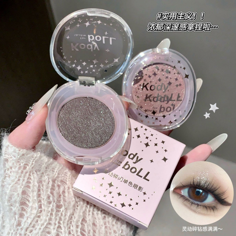 KodyboLL Flexible Flash Monocromático Eye Shadow Desarrollo Natural Flash Highlight Atmosphere Eye Makeup Eye Shadow Plate Wholesale