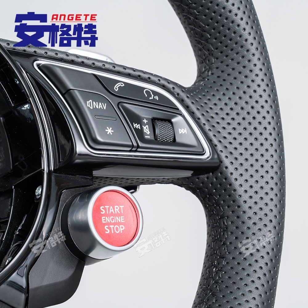 Suitable for Old Audi B8.5/B9/A3A4/S4 A5/New Full Leather Steering Wheel Replacement Accessories