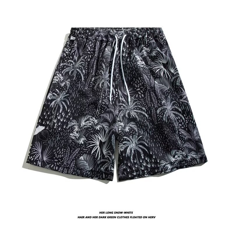 Men's Printed Shorts, Loose Fit Quick-Dry Casual Shorts For Summer Outdoor And Beach Lightweight & Quick-Drying_viptrois.com