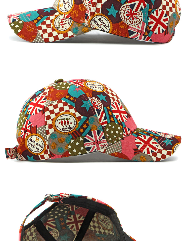 Cappello da baseball con visiera rigida e graffiti di tendenza della personalità, berretto da uomo e da donna con protezione solare, stile britannico_voghion.com