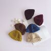 Brand children's colored woolen knitted hat with hood hip-hop style