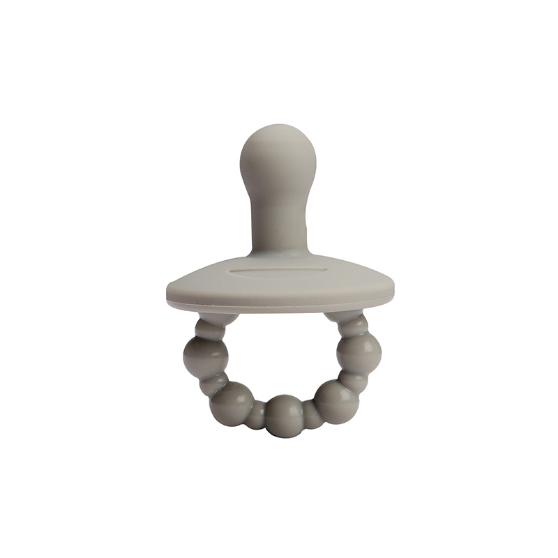 Chupete sonriente de silicona de grado alimenticio, anti-flatulencia, pezón de simulación súper suave, chupete, cadena de chupete para dormir