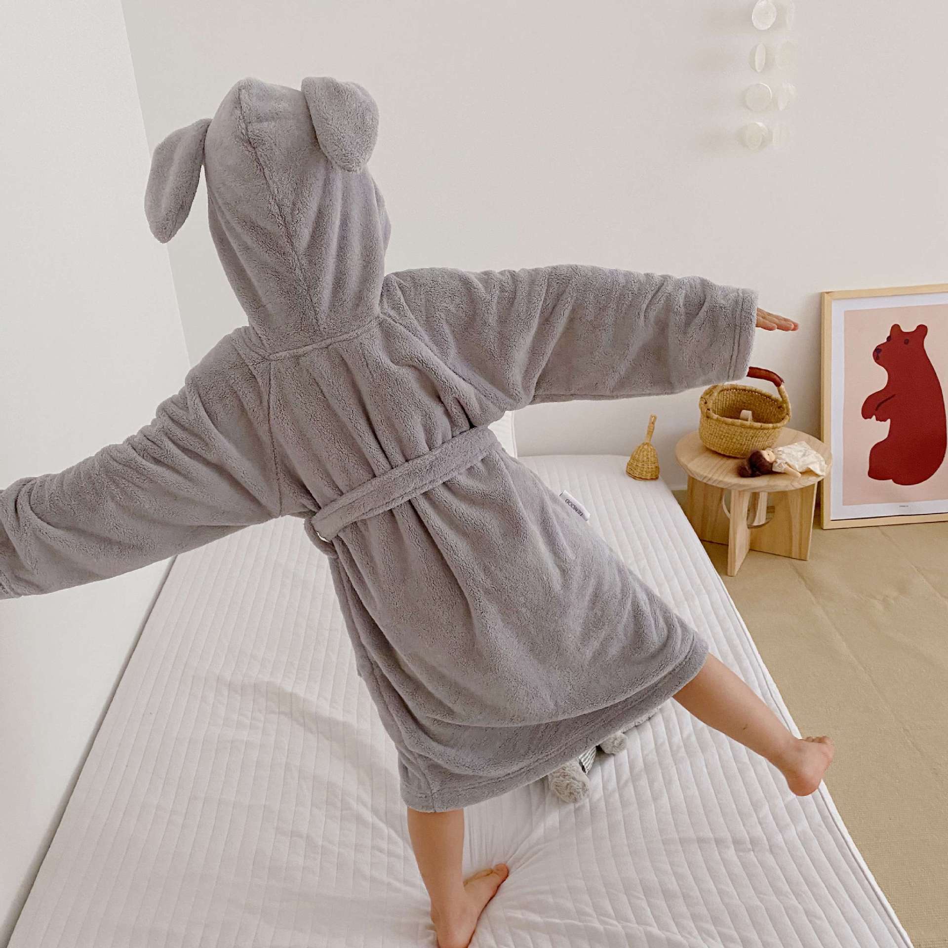 Children's demi-season bathrobe