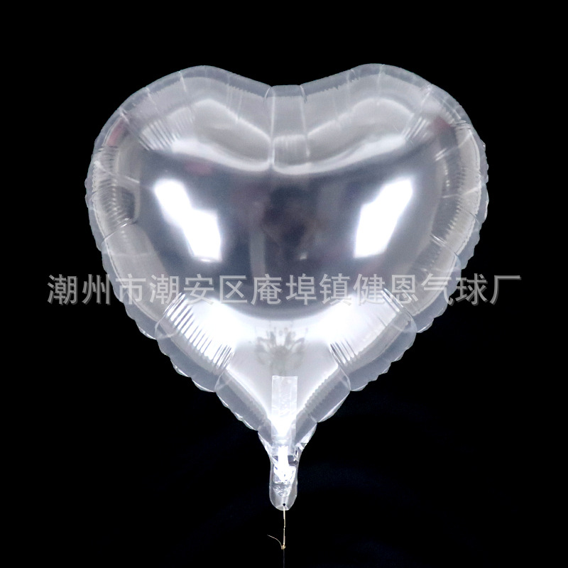 Transfronterizo DIY transparente en forma de corazón globo estilo japonés ola bola boda Día de San Valentín fiesta de cumpleaños decoración flotante globo de aire