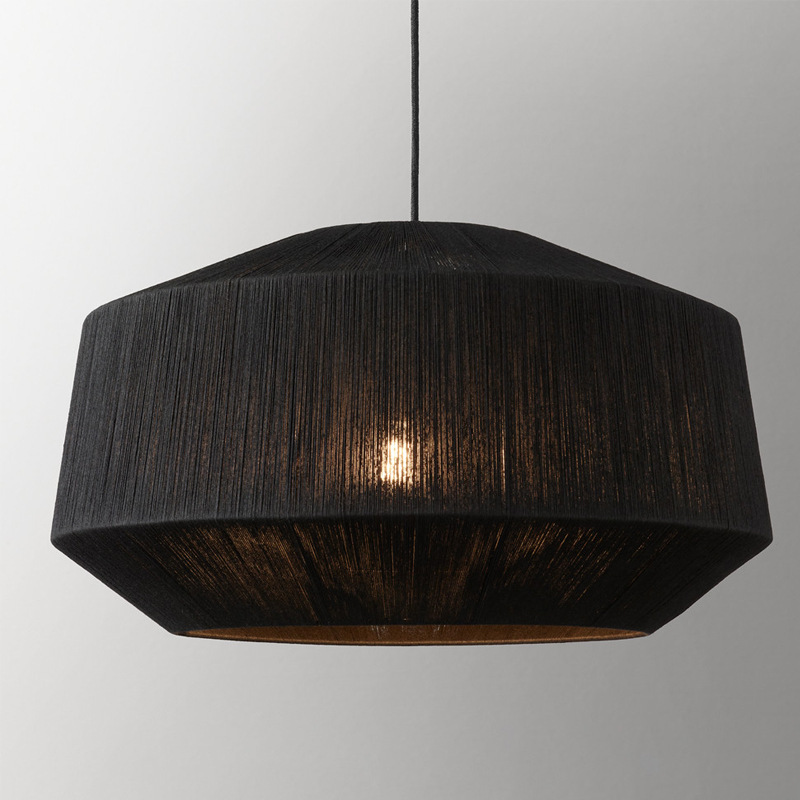 American Retro Hemp Rope Chandelier Handmade French Simple Creative Living Room Bedroom Room Homestay Villa Lamps