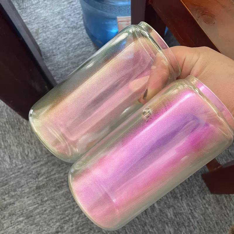 1g 批发印刷油墨喷涂用极光幻彩偏光全透明变色龙粉