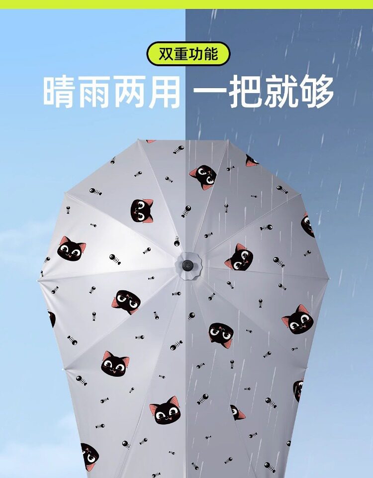 Electric Scooter Umbrella Canopy 2026 New Model Foldable Detachable Sunshade Umbrella for Motorcycles Rainproof